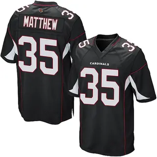 Arizona Cardinals Men's Christian Matthew Game Alternate Jersey - Black