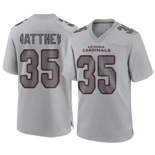 Arizona Cardinals Men's Christian Matthew Game Atmosphere Fashion Jersey - Gray