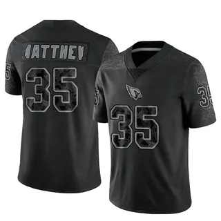 Arizona Cardinals Men's Christian Matthew Limited Reflective Jersey - Black