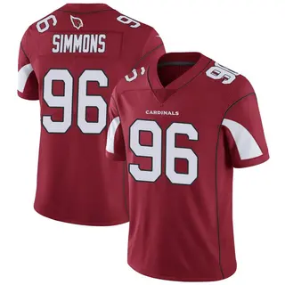 Arizona Cardinals Men's Elijah Simmons Limited Cardinal Team Color Vapor Untouchable Jersey