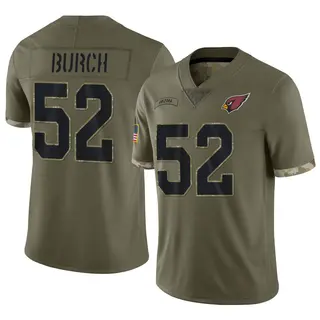 Arizona Cardinals Men's Jordan Burch Limited 2022 Salute To Service Jersey - Olive