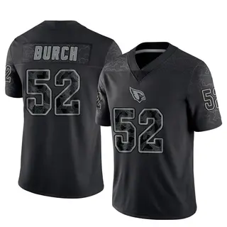 Arizona Cardinals Men's Jordan Burch Limited Reflective Jersey - Black