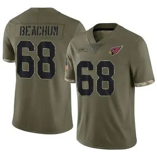 Arizona Cardinals Men's Kelvin Beachum Limited 2022 Salute To Service Jersey - Olive