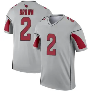 Arizona Cardinals Men's Marquise Brown Legend Inverted Silver Jersey