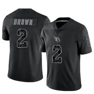 Arizona Cardinals Men's Marquise Brown Limited Reflective Jersey - Black