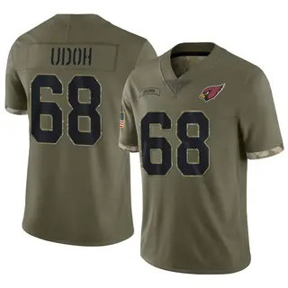 Arizona Cardinals Men's Olisaemeka Udoh Limited 2022 Salute To Service Jersey - Olive