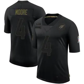 Arizona Cardinals Men's Rondale Moore Limited 2020 Salute To Service Jersey - Black