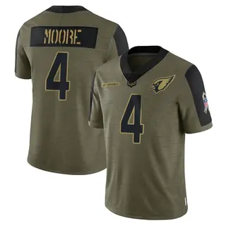 Arizona Cardinals Men's Rondale Moore Limited 2021 Salute To Service Jersey - Olive