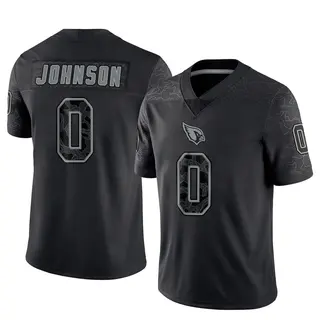 Arizona Cardinals Men's Will Johnson Limited Reflective Jersey - Black