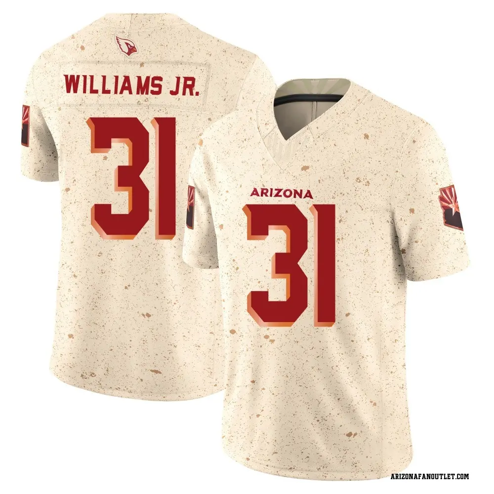 Arizona Cardinals Men's Wydett Williams Jr. Limited Natural 2025 Rivalries Collection Jersey