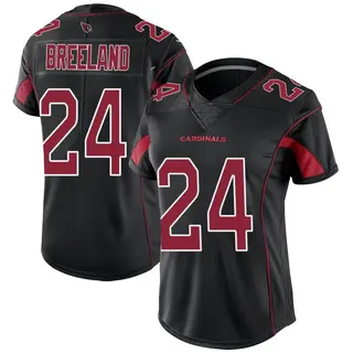 Arizona Cardinals Women's Bashaud Breeland Limited Color Rush Jersey - Black