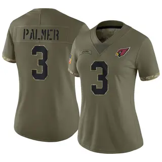 Arizona Cardinals Women's Carson Palmer Limited 2022 Salute To Service Jersey - Olive