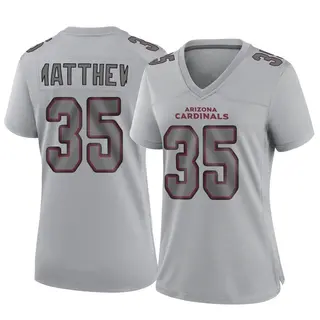 Arizona Cardinals Women's Christian Matthew Game Atmosphere Fashion Jersey - Gray