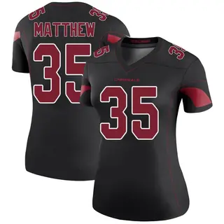 Arizona Cardinals Women's Christian Matthew Legend Color Rush Jersey - Black