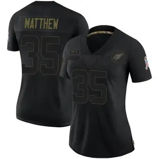 Arizona Cardinals Women's Christian Matthew Limited 2020 Salute To Service Jersey - Black