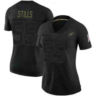 Arizona Cardinals Women's Dante Stills Limited 2020 Salute To Service Jersey - Black