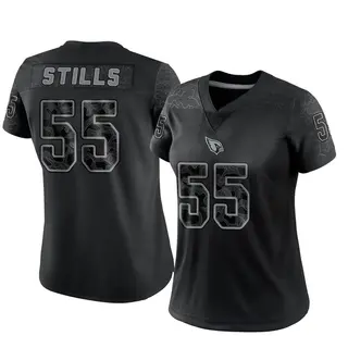 Arizona Cardinals Women's Dante Stills Limited Reflective Jersey - Black