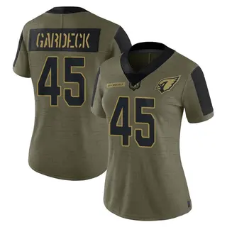 Arizona Cardinals Women's Dennis Gardeck Limited 2021 Salute To Service Jersey - Olive