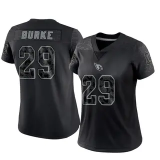 Arizona Cardinals Women's Denzel Burke Limited Reflective Jersey - Black
