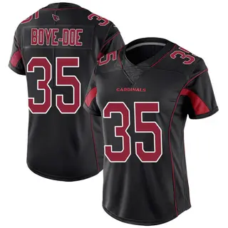 Arizona Cardinals Women's Ekow Boye-Doe Limited Color Rush Jersey - Black