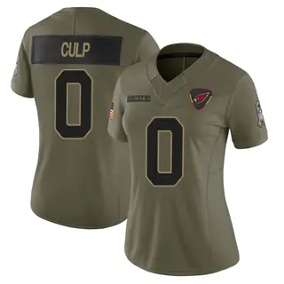 Arizona Cardinals Women's Elijah Culp Limited 2025 Salute to Service Jersey - Olive