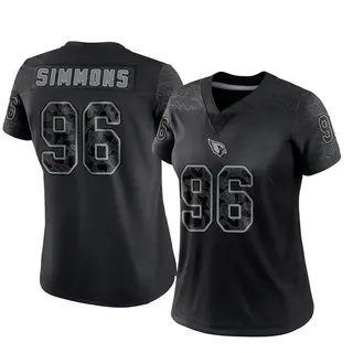 Arizona Cardinals Women's Elijah Simmons Limited Reflective Jersey - Black