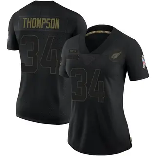 Arizona Cardinals Women's Jalen Thompson Limited 2020 Salute To Service Jersey - Black