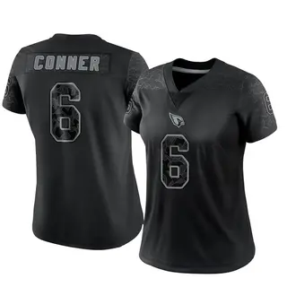 Arizona Cardinals Women's James Conner Limited Reflective Jersey - Black