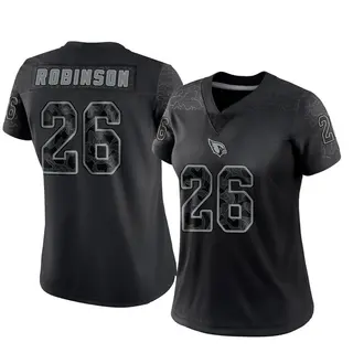 Arizona Cardinals Women's Jammie Robinson Limited Reflective Jersey - Black