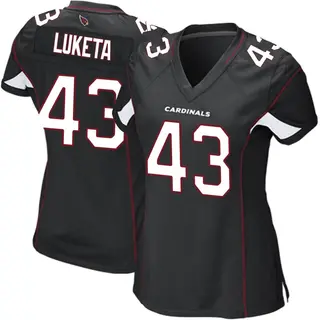 Arizona Cardinals Women's Jesse Luketa Game Alternate Jersey - Black