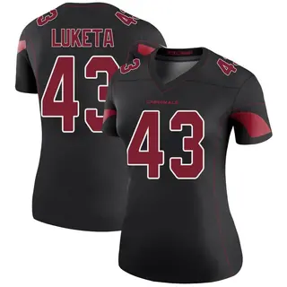 Arizona Cardinals Women's Jesse Luketa Legend Color Rush Jersey - Black