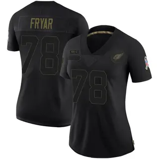 Arizona Cardinals Women's Josh Fryar Limited 2020 Salute To Service Jersey - Black
