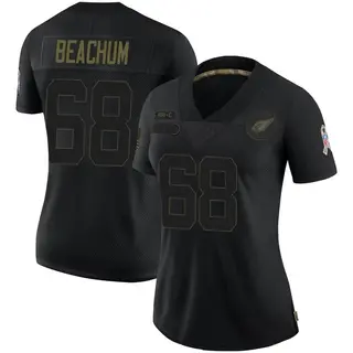 Arizona Cardinals Women's Kelvin Beachum Limited 2020 Salute To Service Jersey - Black