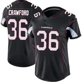 Arizona Cardinals Women's Kitan Crawford Limited Vapor Untouchable Jersey - Black