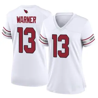 Arizona Cardinals Women's Kurt Warner Game Jersey - White