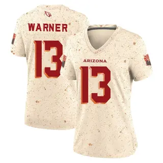 Arizona Cardinals Women's Kurt Warner Game Natural 2025 Rivalries Collection Jersey