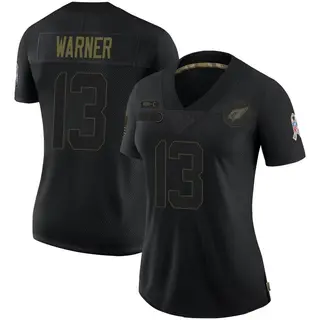 Arizona Cardinals Women's Kurt Warner Limited 2020 Salute To Service Jersey - Black