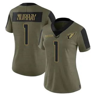 Arizona Cardinals Women's Kyler Murray Limited 2021 Salute To Service Jersey - Olive