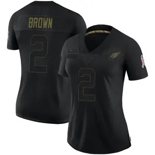 Arizona Cardinals Women's Marquise Brown Limited 2020 Salute To Service Jersey - Black