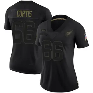 Arizona Cardinals Women's McClendon Curtis Limited 2020 Salute To Service Jersey - Black