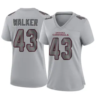 Arizona Cardinals Women's Mykal Walker Game Atmosphere Fashion Jersey - Gray