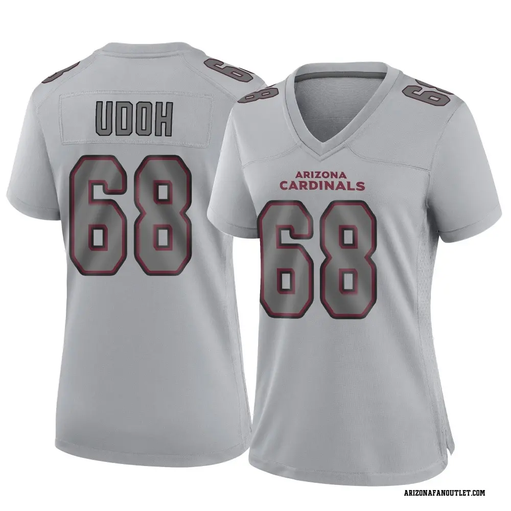 Arizona Cardinals Women's Olisaemeka Udoh Game Atmosphere Fashion Jersey - Gray