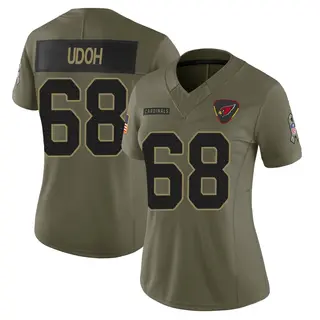Arizona Cardinals Women's Olisaemeka Udoh Limited 2025 Salute to Service Jersey - Olive