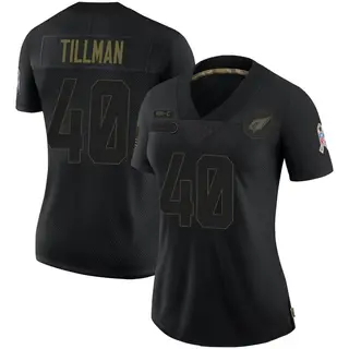Arizona Cardinals Women's Pat Tillman Limited 2020 Salute To Service Jersey - Black