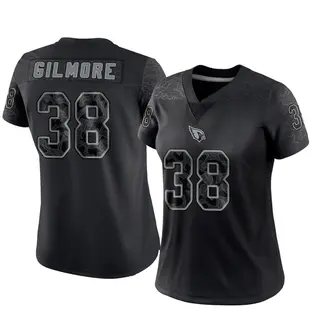 Arizona Cardinals Women's Steven Gilmore Limited Reflective Jersey - Black