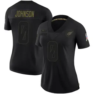 Arizona Cardinals Women's Will Johnson Limited 2020 Salute To Service Jersey - Black