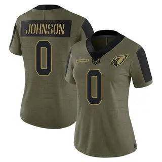 Arizona Cardinals Women's Will Johnson Limited 2021 Salute To Service Jersey - Olive