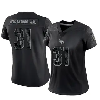 Arizona Cardinals Women's Wydett Williams Jr. Limited Reflective Jersey - Black