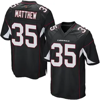 Arizona Cardinals Youth Christian Matthew Game Alternate Jersey - Black