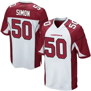 Arizona Cardinals Youth Cody Simon Game Jersey - White
